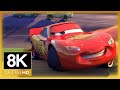Cars 2006 Final Race Scene McQueen The King Crash 8K Remastered