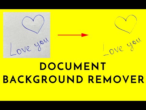 How to delete background from documents with OpenCV | Python