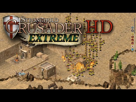 Extreme Trail 8: Wazirs Fortress + RUSH tactics - Stronghold Crusader HD (90 speed)
