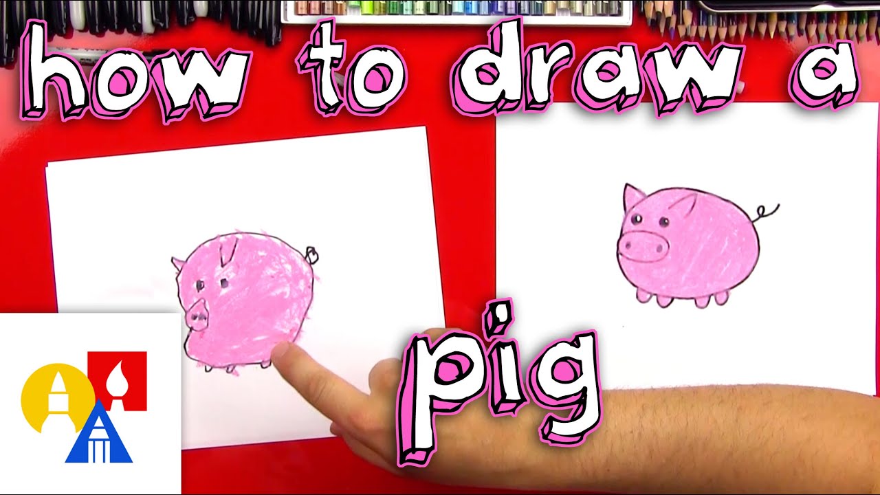 How To Draw A Pig For Young Artists