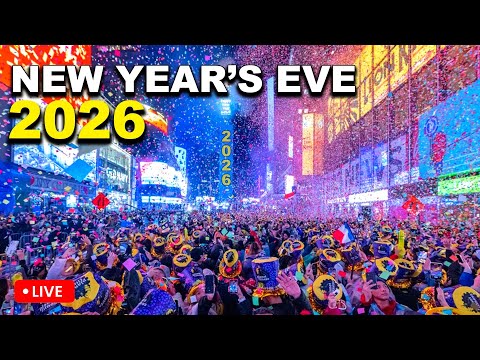🔴 LIVE New York City Times Square New Years Eve 2026 | New Year Countdown 2026