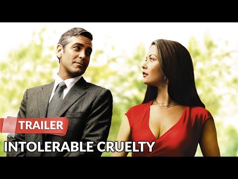 Trailer still: George Clooney and Catherine Zeta-Jones exchanging looks; the soundtrack slides between flirtation and farce