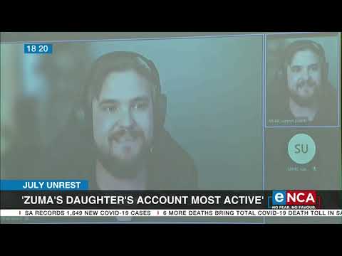 July Unrest 'Daughter's account most active'