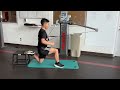 Cable Half Kneeling Back Foot Elevated Row