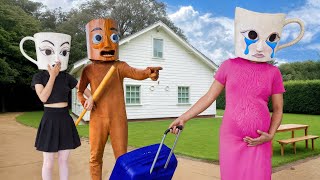 Ballerina Cappucina pregnant runs away from home again!! 🤰💨 Why?? 🤔💔| Italian Brainrot In Real Life