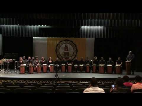 University of Arkansas at Pine Bluff Percussion Ensemble performing Rumba Guaguanco