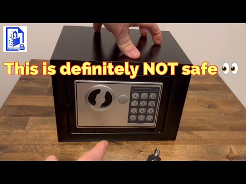 998. How to open a digital safe without any tools just by gently tapping it making the solenoid jump