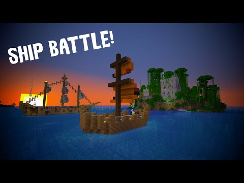 Ship Battle! | Let's Play! Minecraft Ep.156