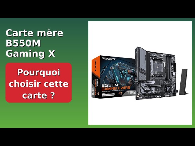 Vídeo relacionado con GIGABYTE B550M Gaming X WIFI6 Placa Base - Procesadores AMD Ryzen 5000, VRM de 5+3 Fases, hasta 3200 MHz DDR4, 1x M.2 PCIe 4.0 + 1x M.2 PCIe 3.0, Wi-Fi 6, LAN 1 GbE, USB 3.2 Gen 1