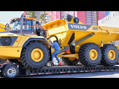 Largest Volvo Articulated Dump Truck Moving from Conexpo 2020