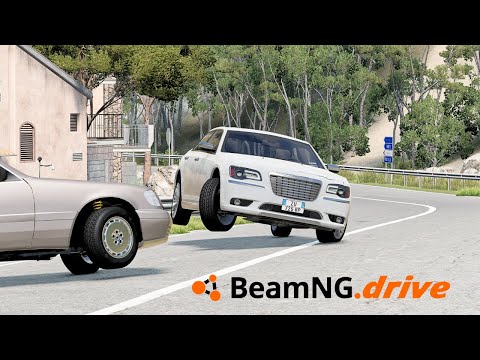 Realistic Car Crash #57 - BeamNG Drive #beamng