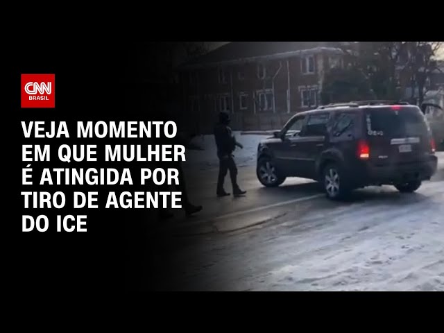 Vídeo mostra momento em que agente do ICE atira contra mulher nos EUA | CNN HORA H