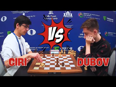 Giri Anish vs Dubov Daniil || World Blitz Chess 2023 - R9