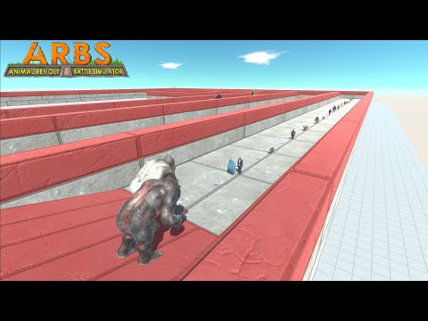 Old Goro and New Goro Deathrun |Animal Revolt Battle Simulator