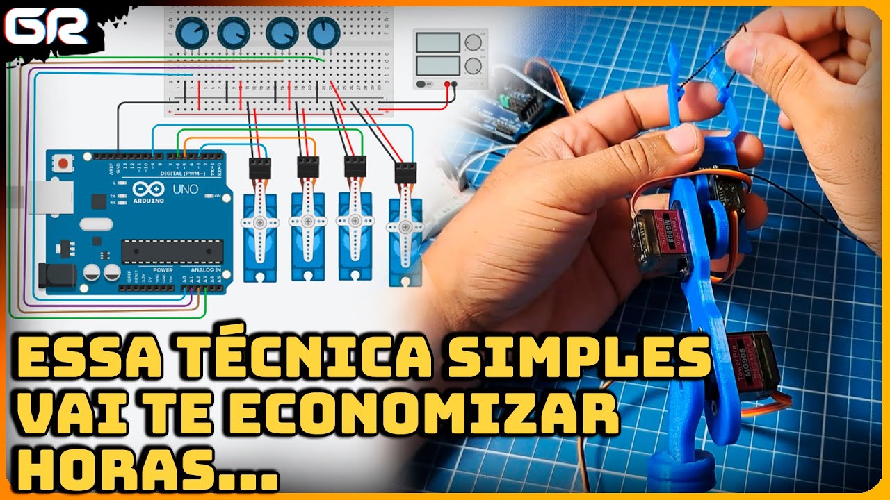 Tutorial de Braço Robótico com Arduino [Segredos revelados]