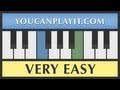 Amazing Grace - Very Easy Piano Tutorial - How to ...