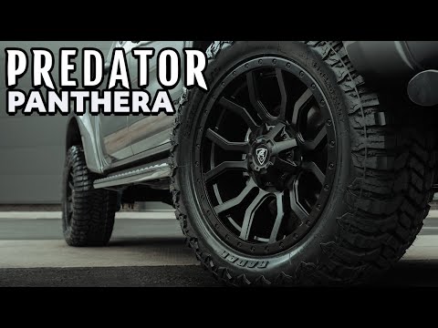 Ford Ranger 20 Inch Predator Panthera Alloy Wheels in Matte Black