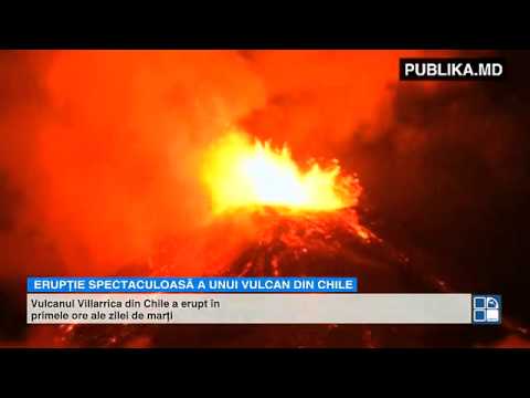 Fenomen SPECTACULOS în Chile! Unul dintre cei mai activi vulcani a erupt