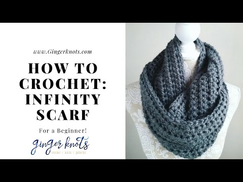 How to Crochet an Easy Infinity Scarf: Crochet Tutorial for Beginners