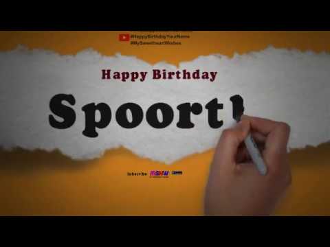 Happy Birthday Spoorthi | Whatsapp Status Spoorthi