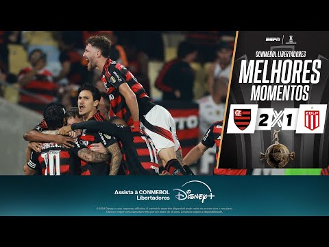 Gols e lances de Flamengo x Estudiantes
