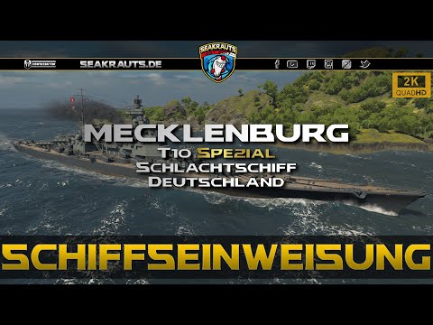 Review - MECKLENBURG [T10 BB] Erster deutscher Stahldampfer! - World of Warships [Deutsch]