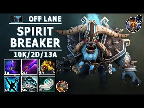 Spirit Breaker Off Lane | 7.32c | Pos 3 SB Play | Dota 2 Immortal Gameplay
