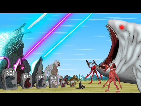 Rescue GODZILLA From BLOOP + TITAN SIREN: Returning from the Dead SECRET - FUNNY | Godzilla Cartoon