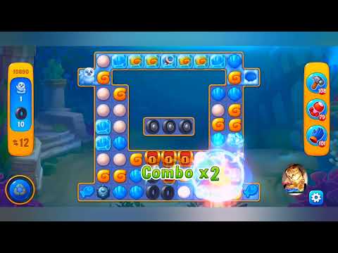 фишдом 2022  #  10890 уровень - прохождение без бустеров # Fishdom,   10890  level - no Boosters.