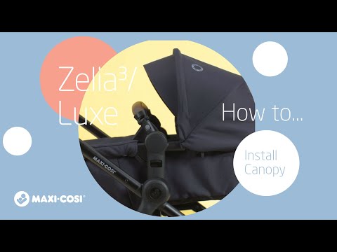 Maxi-Cosi Zelia³/Luxe – Jak rozłożyć daszek spacerówki