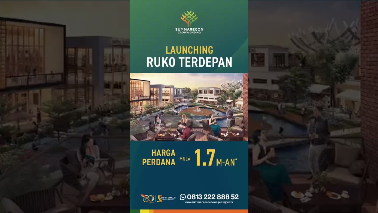 Ruko Komersial 2 dan 3 Lantai di Summarecon Crown Gading
