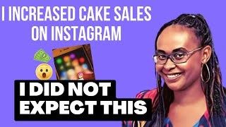 how I GREW my Cake Business on Instagram (how to grow a cake business on Instagram) bakery marketing