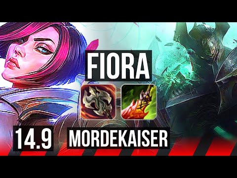 FIORA vs MORDEKAISER (TOP) | 8 solo kills, 18/4/5, Dominating | BR Master | 14.9