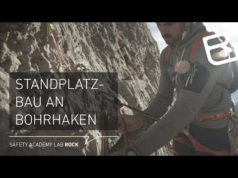 Instructions for building a belay station: Connecting two bolts in series - Tutorial (16/43) | LA...