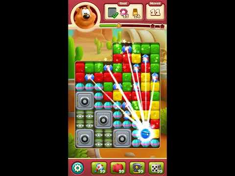 Toon Blast Level 8144 - NO BOOSTERS 🐻🐺🐱 | SKILLGAMING ✔️