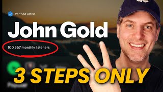 How I hit 100,000 Monthly Listeners on Spotify - Without posting on Social Media