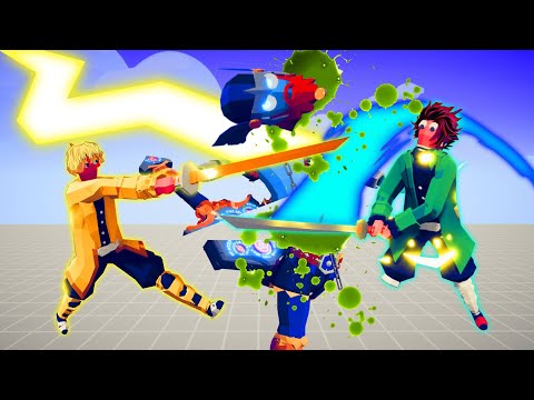 TANJIRO + ZENITSU vs EVERY UNIT | TABS - Totally Accurate Battle Simulator