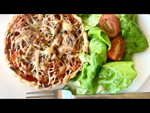 Tomato Mustard Tart a French Classic, quick and easy.