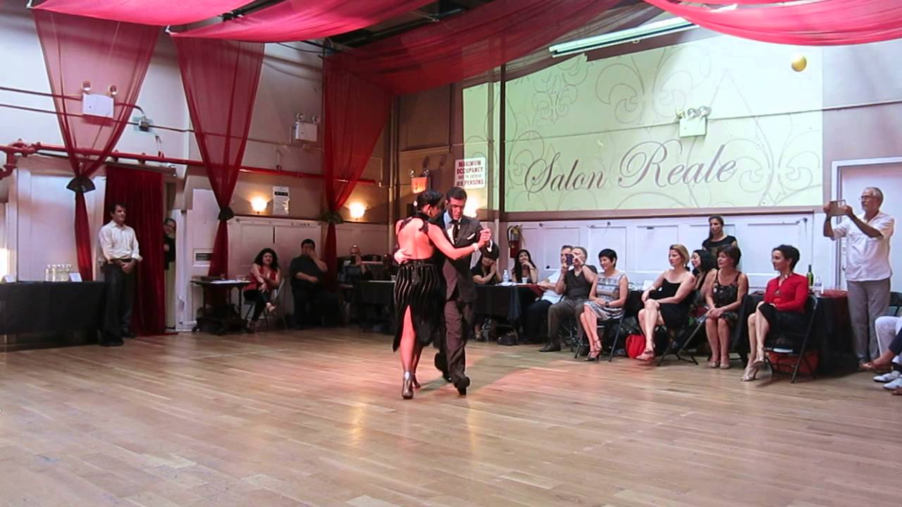 ROSALIA GASSO AND ALEJANDRO BARRIENTOS at SALON REALE, milonga -nyc 2015