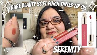 â¨Rare Beauty Soft Pinch Tinted Lip Oil⨠Serenity (Warm Rose) l Selena Gomez l Swatch l Try On