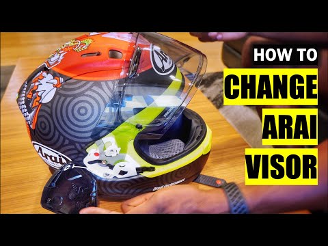 How to Change Arai Visor / Face Shield