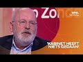 Lijsttrekker GroenLinks-PvdA Frans Timmermans haalt uit naar klimaatminister Rob Jetten