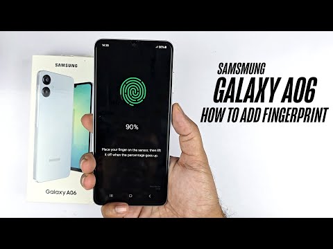 Samsung Galaxy A06 - How To Set Up Fingerprint/Add FingerPrint