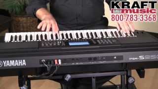 Video thumbnail for Kraft Music - Yamaha PSR-S950 Arranger Workstation Demo with Matt Schuler by Kraft Music