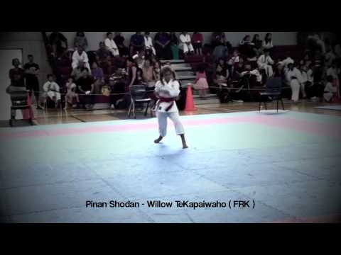 KATA Pinan Nidan & Pinan Shodan-Willow TeKapaiwaho (FRK)-Auckland Development Karate 2012