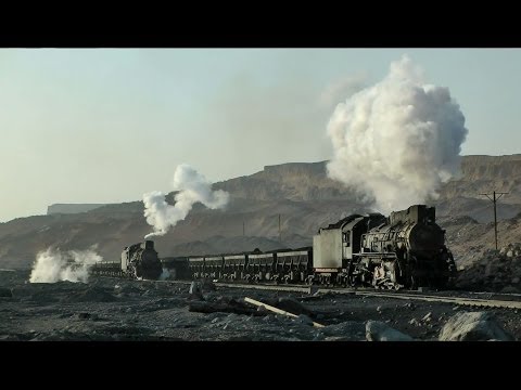 steam trains at Sandaoling coal mine, China