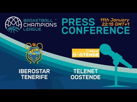 Iberostar Tenerife v Telenet Oostende - Press Conference - Basketball Champions League