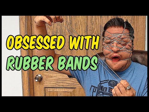 This Man Is OBSESSED WITH RUBBER BANDS