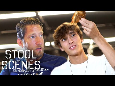 Josh Richards Comes to Barstool HQ to Try Dave Portnoy's Frozen Pizza | Stool Scenes
