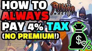 How to ALWAYS Get a DISCOUNT when Selling WITHOUT Premium - Albion Online